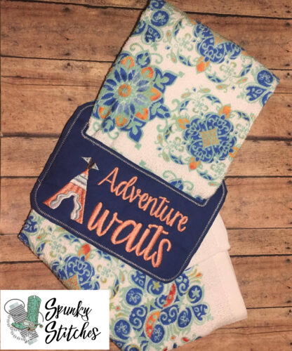 Adventure Awaits towel Holder