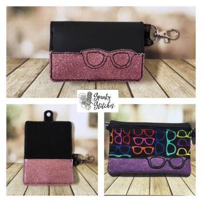 Mini Wallet in the hoop Embroidery file By Spunky stitches