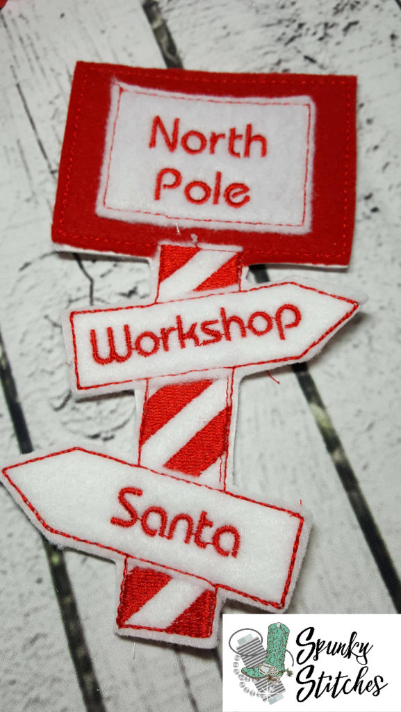 North Pole Elf Sign