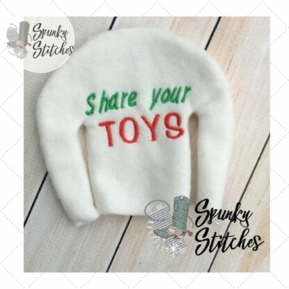 Share your toys elf sweater