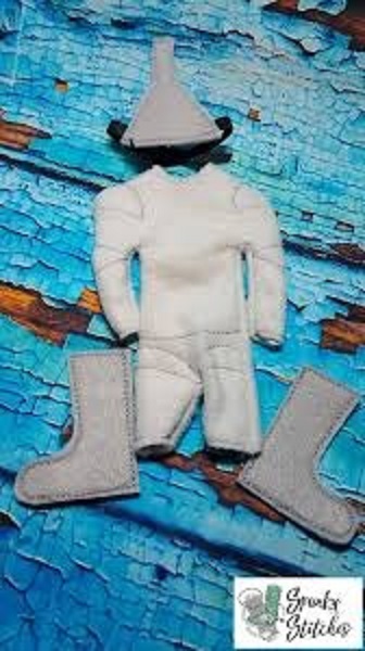 elf tin man costume in the hoop embroidery file by spunky stitches