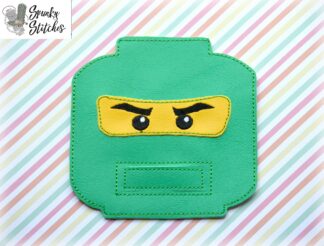 lego ninja silverware holder in the hoop embroidery file by spunky stitches