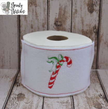 Candy Cane Toilet Paper Wrap