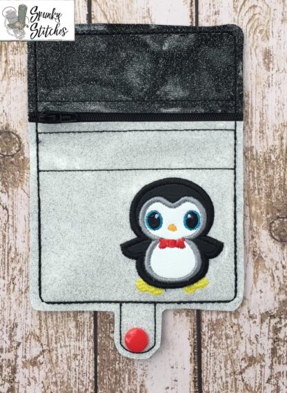 Penguin Mini Zipper Wallet Key Fob