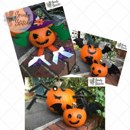 Set of 4 Pumpkin StickINs