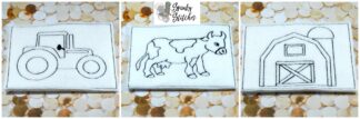 Color Me Farm set in the hoop embroidery file by spunky stitches