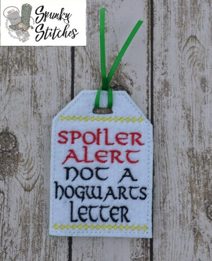 Spoiler Alert it's not a Hogwarts Letter Gift Tag