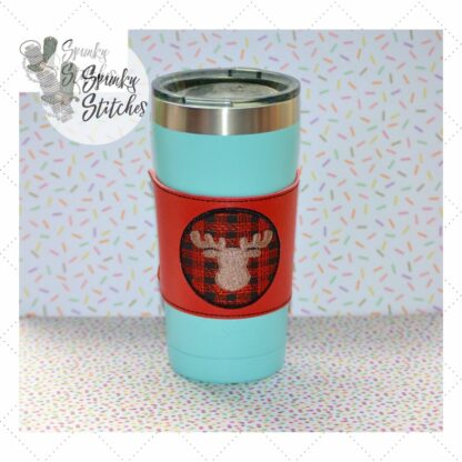 Moose Plaid Cup Wrap