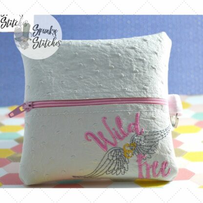 Wild and Free Zipper Bag