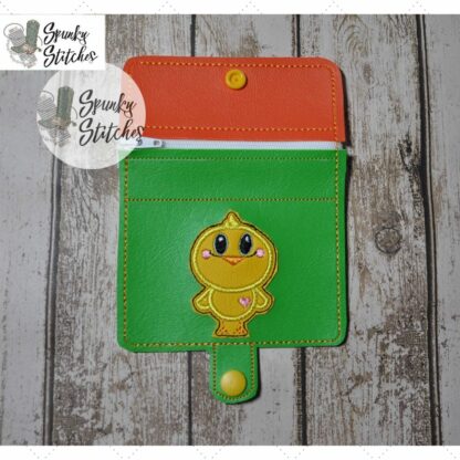 Chick Mini Zipper Wallet Key Fob