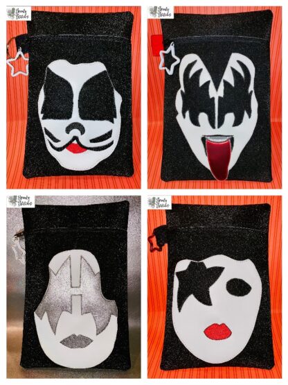 Kiss Set of 4 Zipper Bag