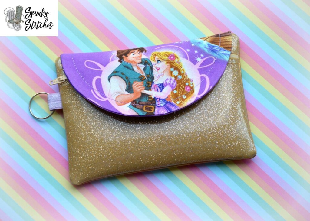 Circle Top Foldover Zipper Bag