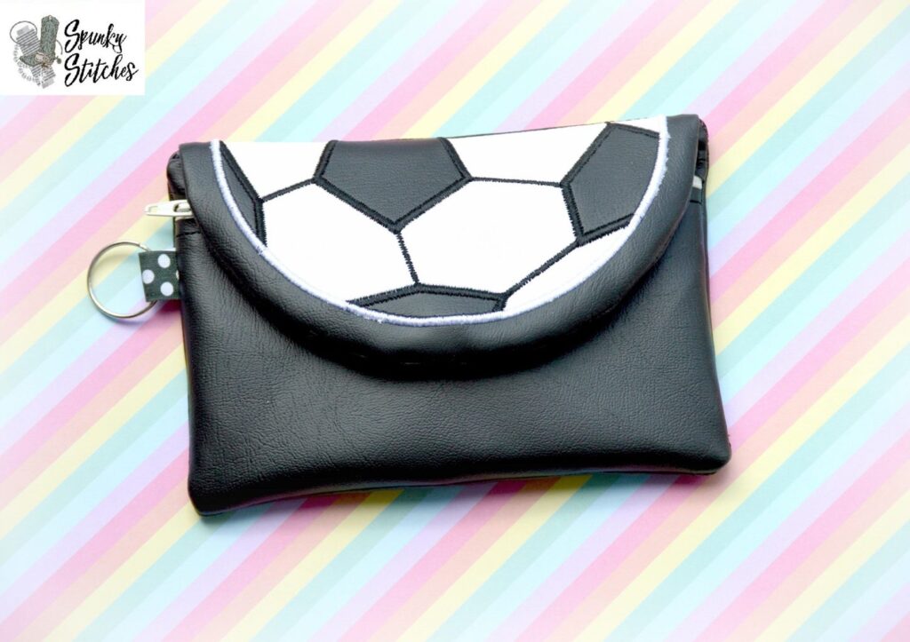 Soccer Top Foldover Zipper Bag