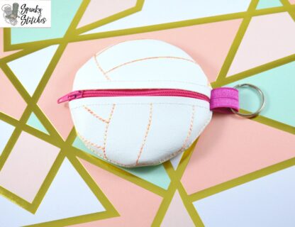 Volleyball Circle Zipper Bag