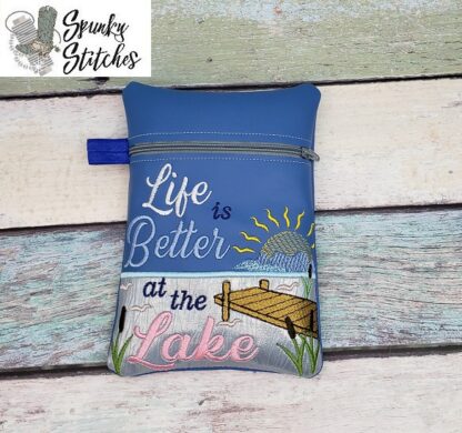 Life is Better at the Lake Zipper Bag