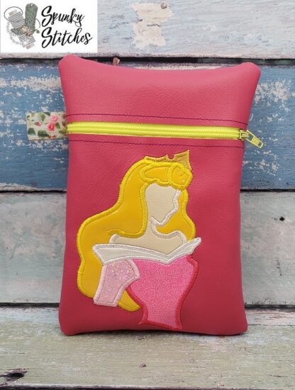 sleeping princess Outline Zipper Bag