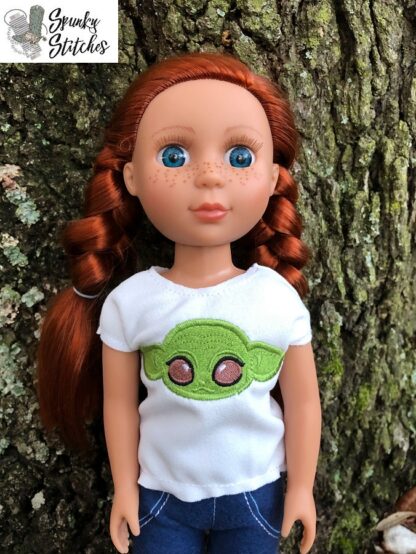 14in Doll Baby Green Guy Shirt