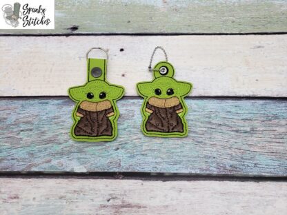 Baby Green Guy Key Fob and Zipper Pull