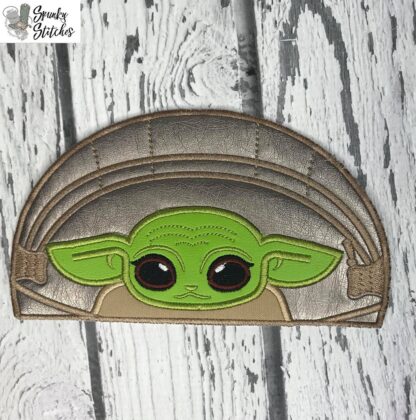 Baby Green Guy Pod Half Applique