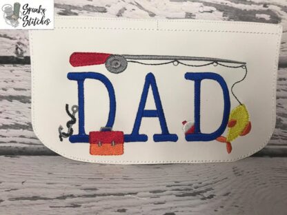 Fishing Dad Trifold Zipper Wallet Top ADD ON (wallet isn't included)