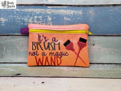 It's a Brush, Not a Magic Wand Zipper Bag