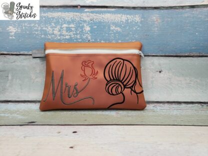 Mrs Flower Zipper Bag