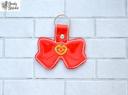 Moon Girl Bow Key Fob