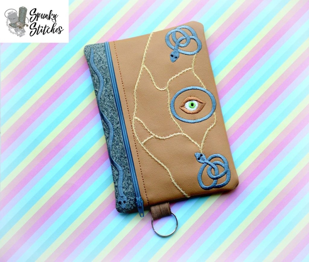 Magic Spell Book Zipper Bag