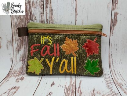 Fall Y'all Zipper Bag