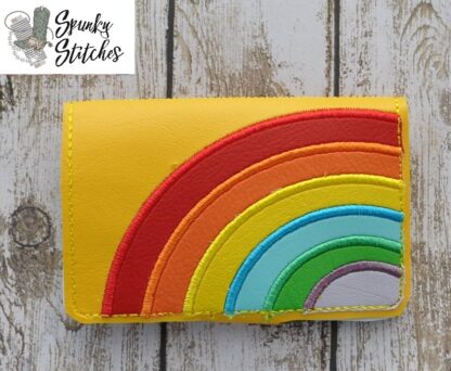 Rainbow Mini Zipper Wallet Key Fob