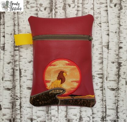 Lion on Rock Zipper Bag