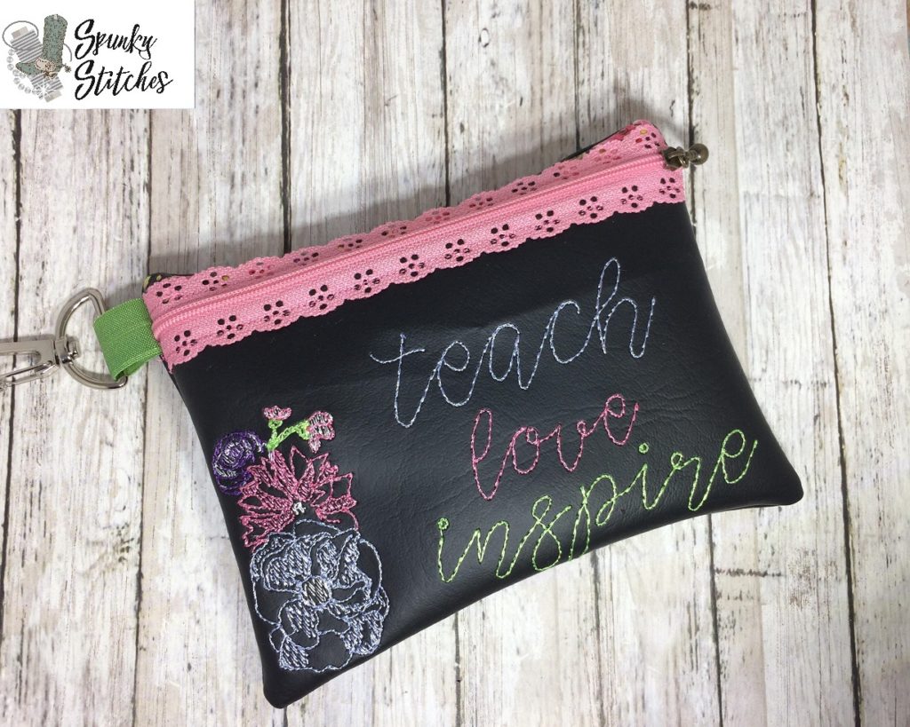 Teach inspire Zipper Bag