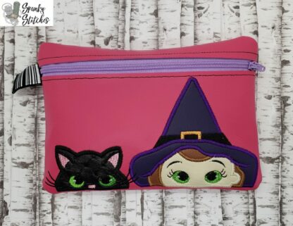 Witch and Kitty Zipper Bag