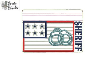 Sheriff Flag Zipper Bag