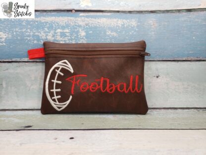 Football Zipper Bag