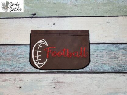 Football Ball Trifold Zipper Wallet Top ADD ON (wallet isn't included)