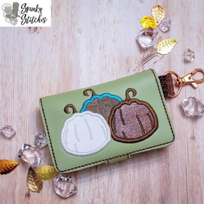 Pumpkin Trio Mini Zipper Wallet