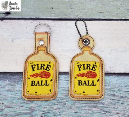 Fireballer Key Fob and Zipper Pull