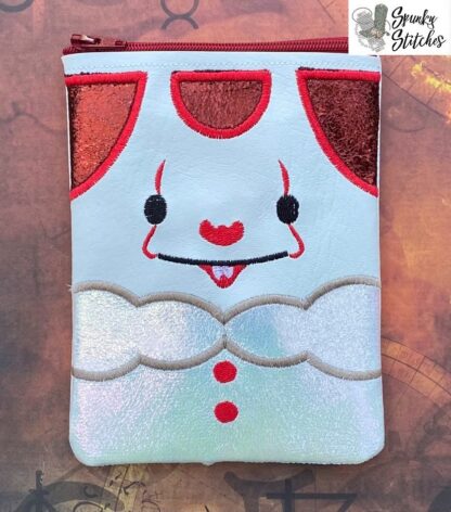 Scary Clown Top Zipper Bag