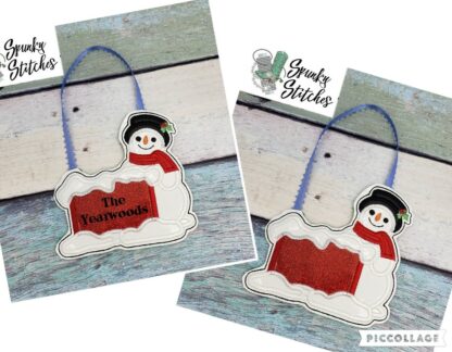 Snow Man Ornament