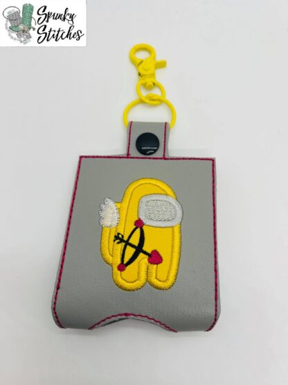 Cupid Crewmate Sanitizer Holder Key Fob