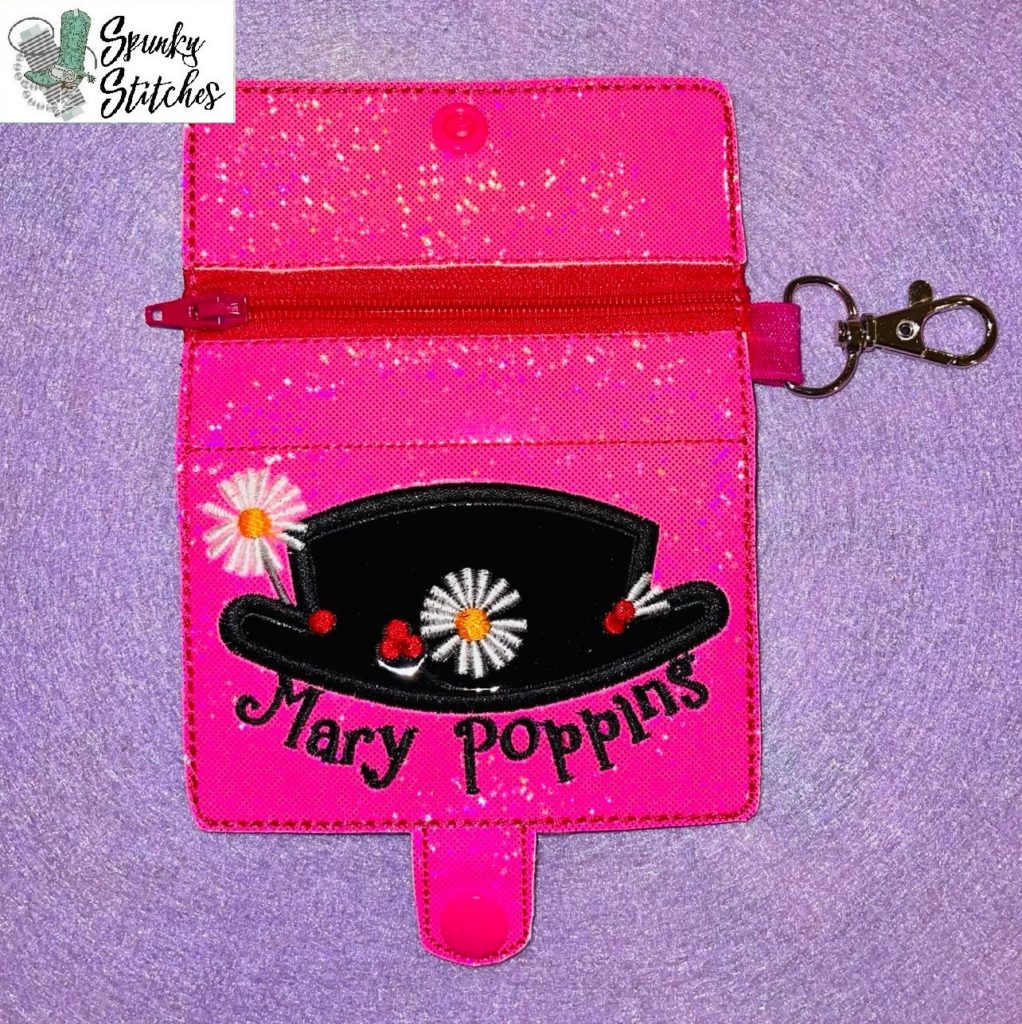 Poppins Hat Mini Zipper Wallet