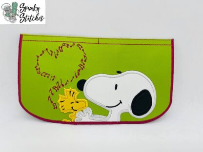 Snoopy Music Love Trifold Zipper Wallet Top ADD ON (wallet isn't included)