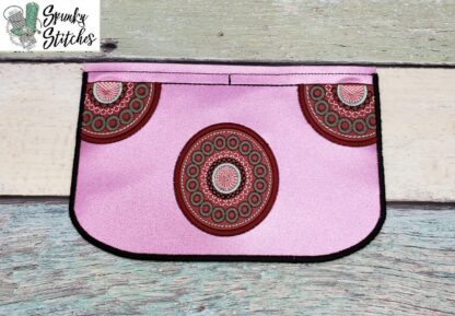 Circle Motif Trifold Zipper Wallet Top ADD ON (wallet isn't included)