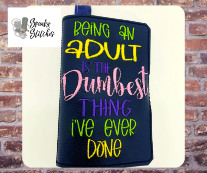 Being An Adult Was The Dumbest Thing I've Ever Done Mini Zipper Wallet - Image 2