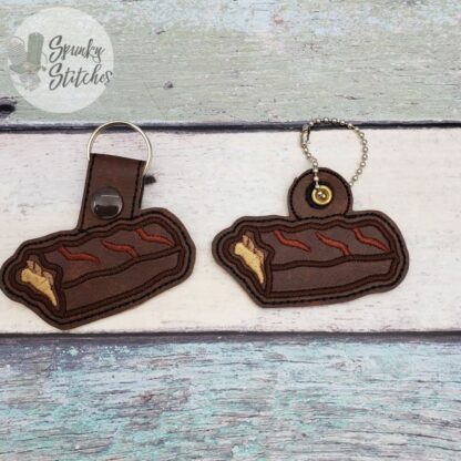 Chocolate Peanut Bar Key Fob and Zipper Pull