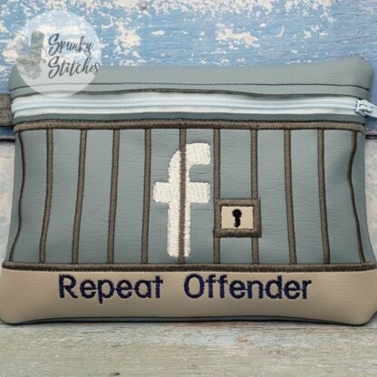 Facebook Jail Zipper Bag