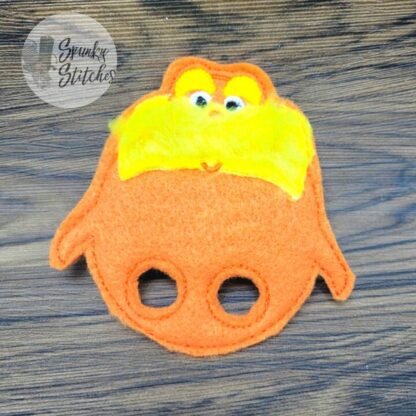 Orange Tree Guy With Mustache Two Finger Puppet - Image 3