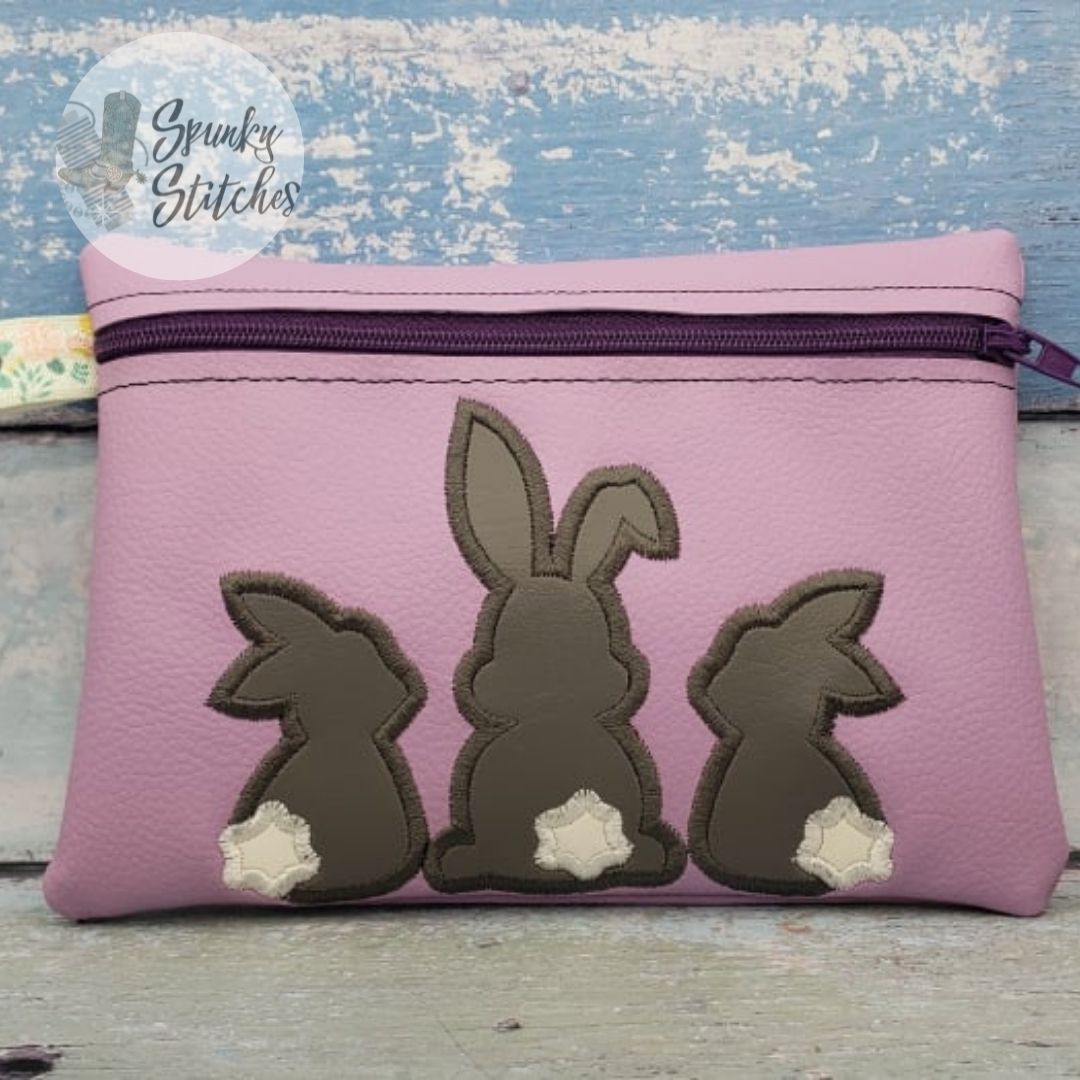 Buy Bunny Rabbit Flat Zipper Coin Purse, Earbud Pouch, Credit Card Wallet,  Business Card Case Online in India - Etsy