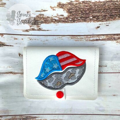 Flag Leopard Lips Mini Notebook Cover